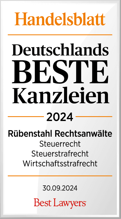 Prof. Dr. Markus Rübenstahl (Steuerstrafrecht) - Beste Kanzleien 2024