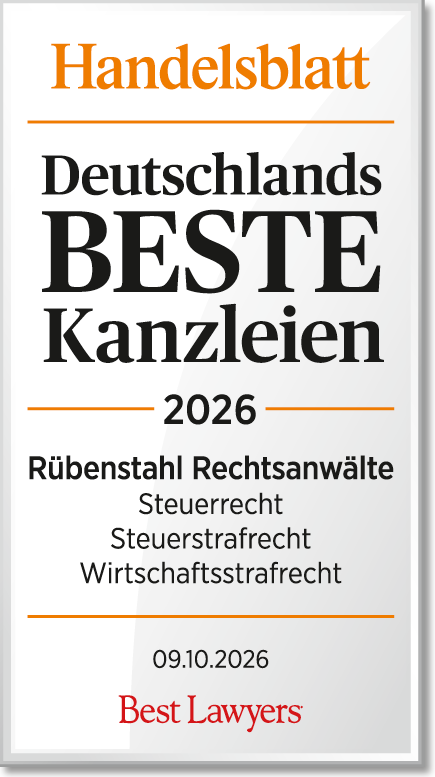 Rübenstahl Rechtsanwälte (Steuerrecht, Steuerstrafrecht, Wirtschaftsrecht) - Beste Kanzleien 2026